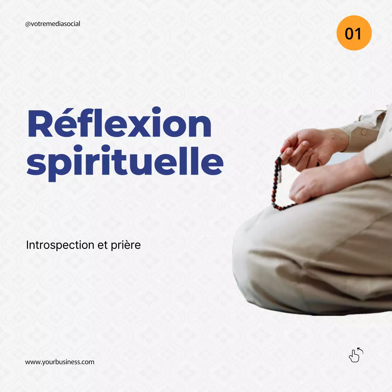 Bleu Orange Guide d'astuces simples pour le Ramadan