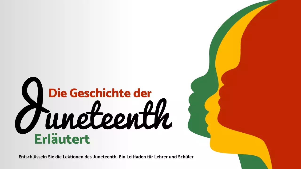 Einfache Bildung zum Tag der Freiheit in Rot, Grün und Gelb Haupttitel