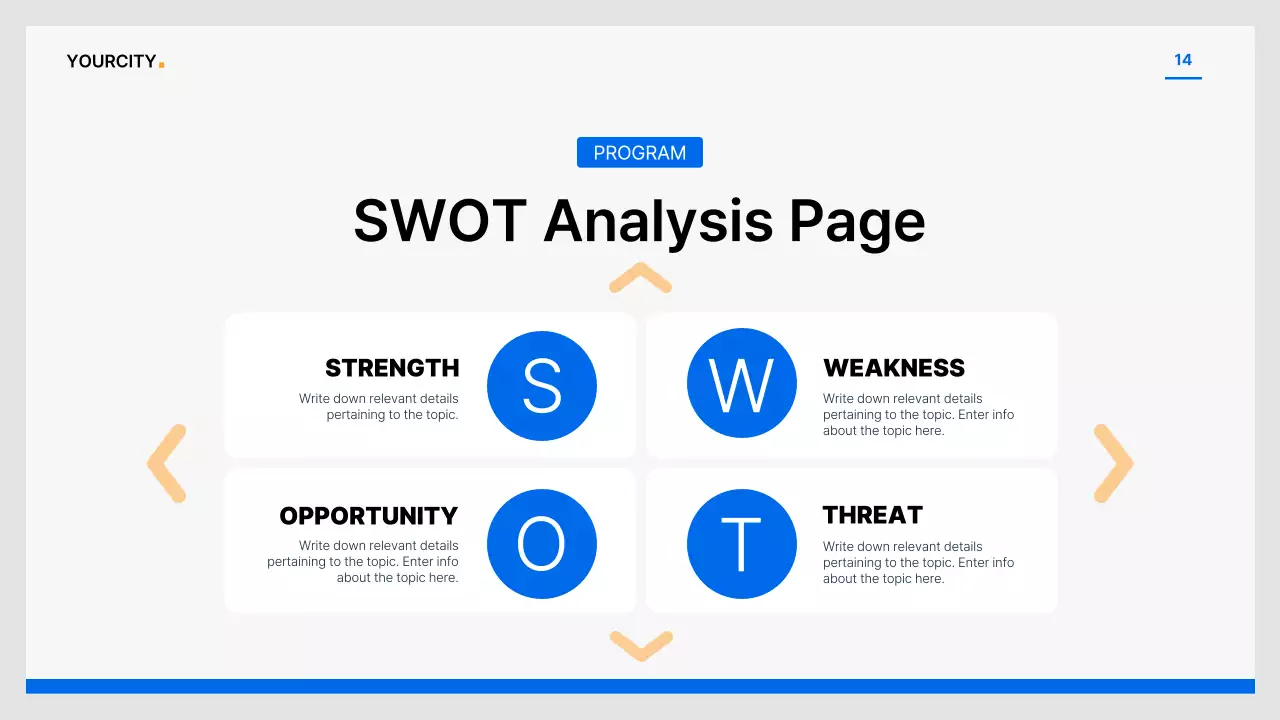 파랑과 회색의 심플한 공기업 보고서