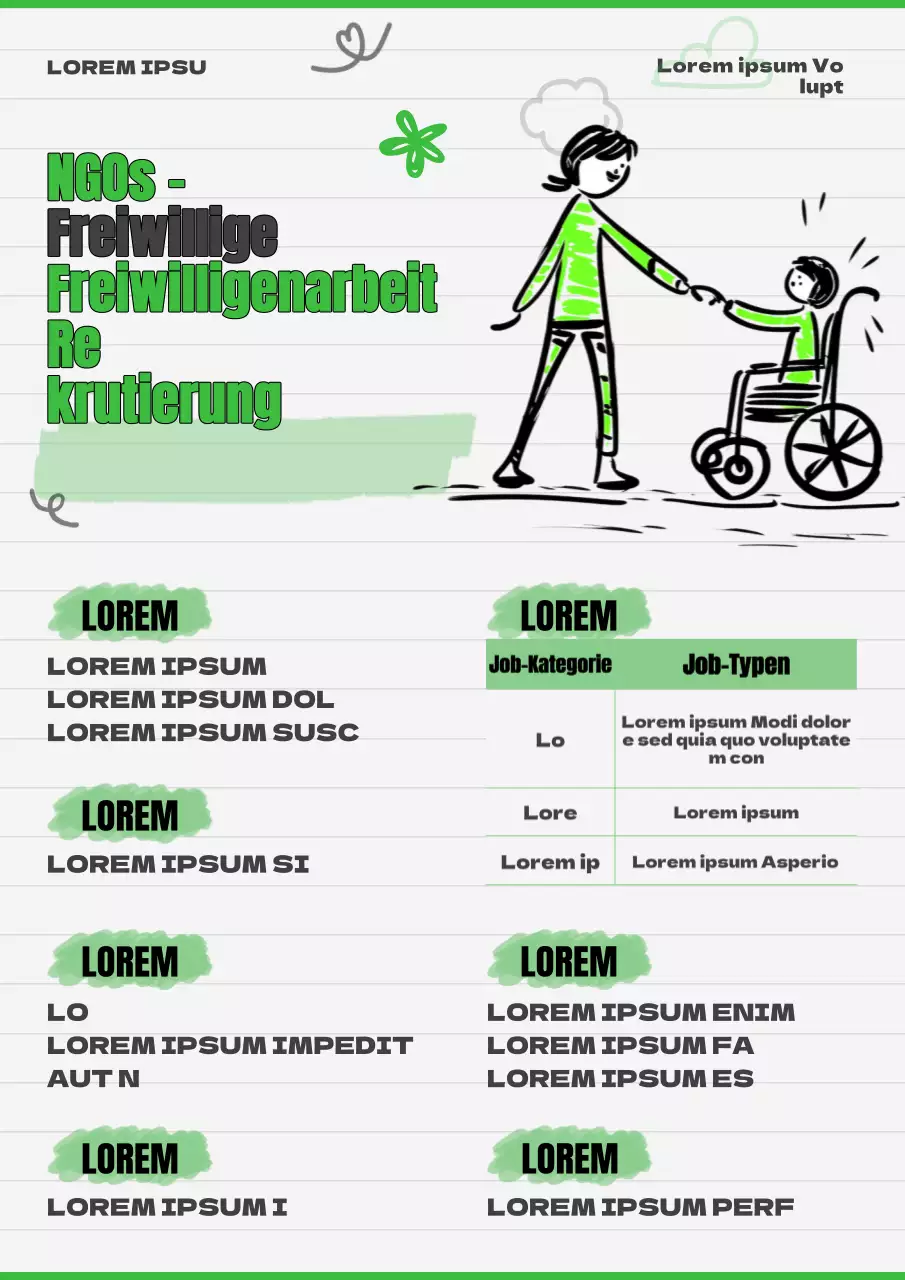 Ein Leitfaden zur Rekrutierung einer modernen NRO-Freiwilligencrew in Grün und Schwarz