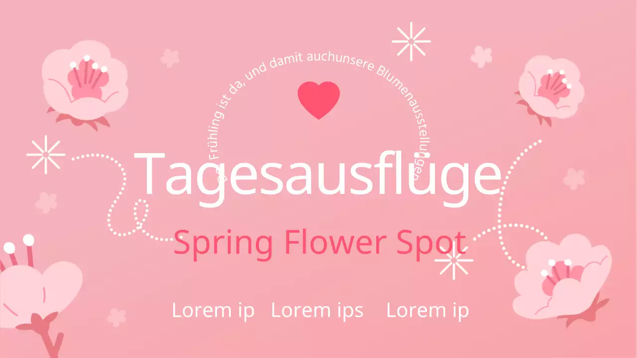 Ein schöner Frühlingsausflug in Rosa und Weiß MainTitle