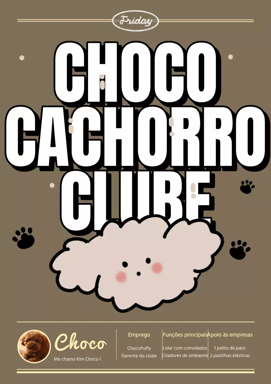 Apresentamos um post de um cachorrinho amarelo e castanho muito giro