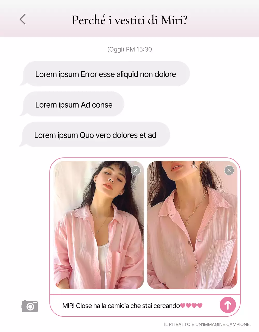 Promuovere un dettaglio moda di tendenza introdotto in rosa