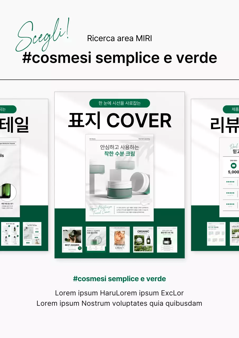 Un semplice post di recensione di un centro commerciale verde e bianco