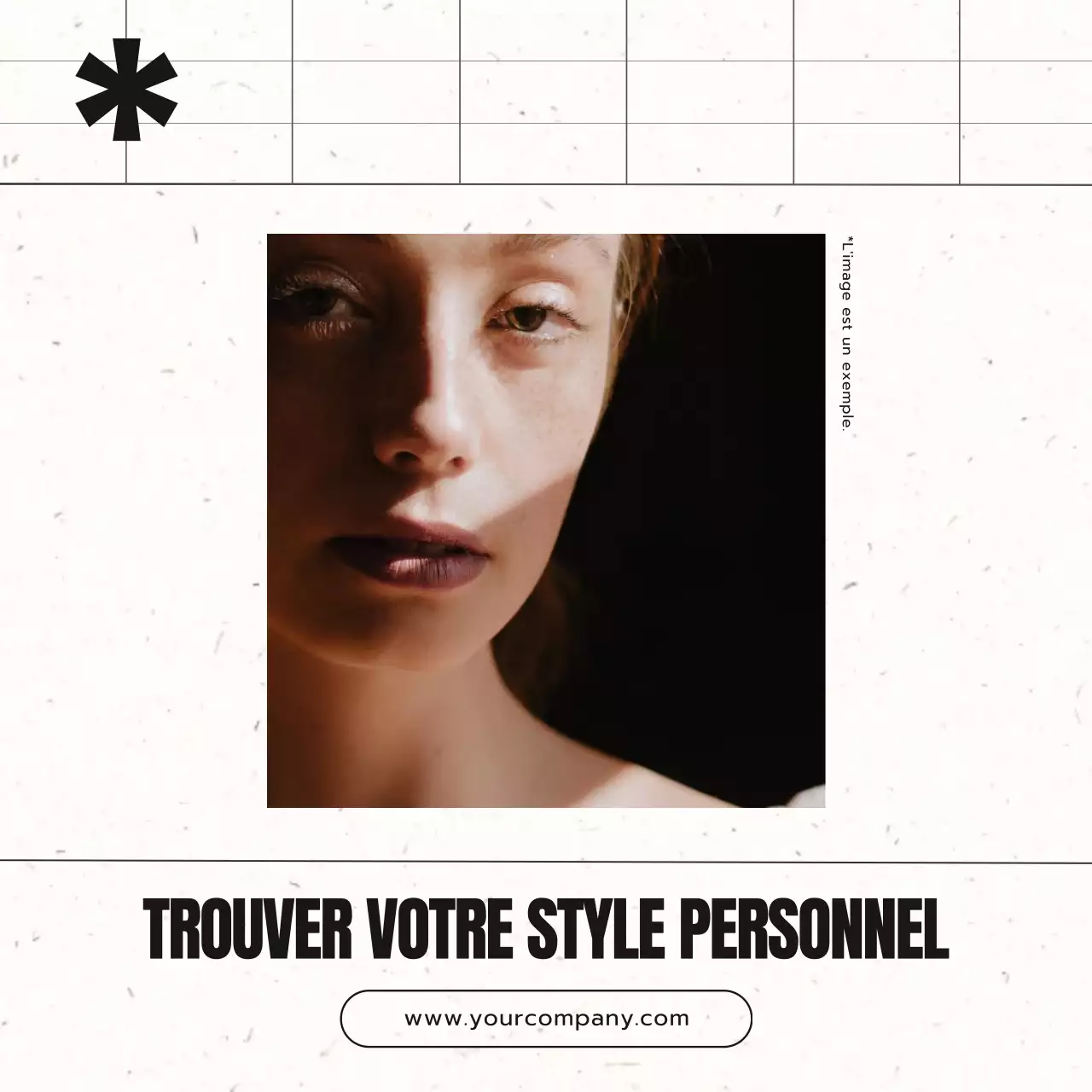 Service de stylisme de mode minimal gris et noir Annonce