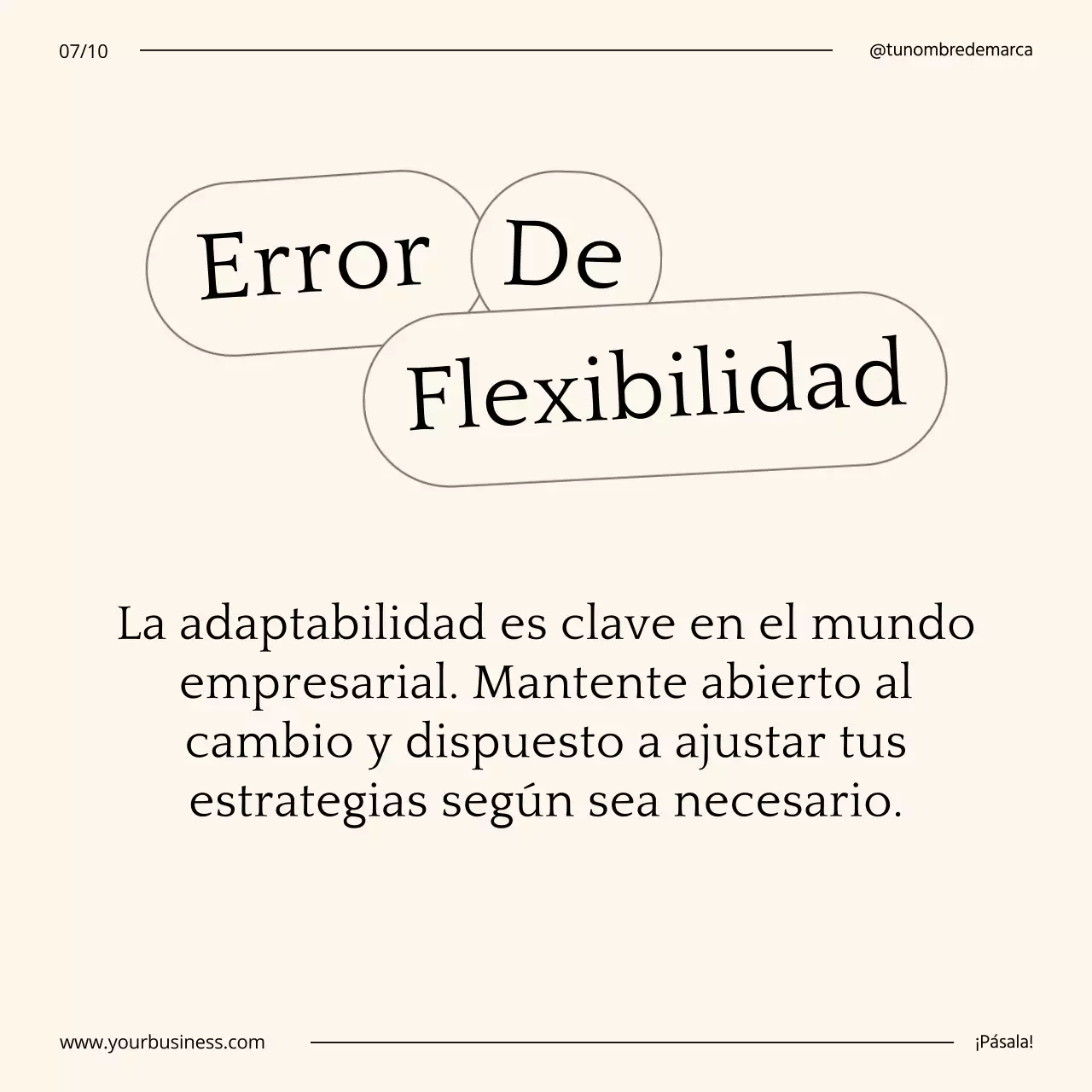 Guía de consejos para el autocrecimiento empresarial minimalista en beige y negro