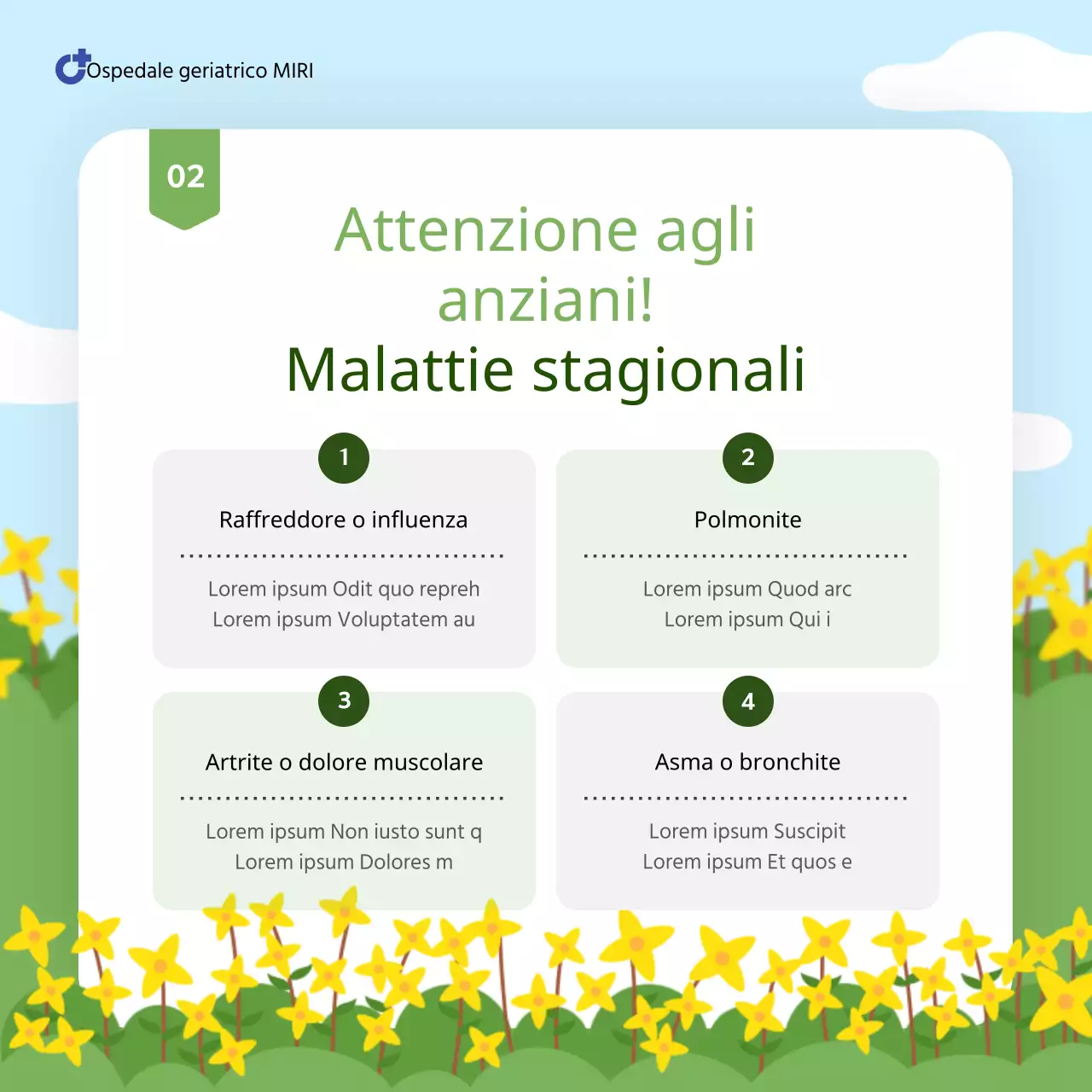 Guida alle precauzioni sanitarie stagionali per gli anziani affetti da vaiolo giallo e verde