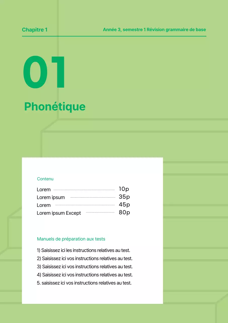 Jolie couverture de livre de langue vert et vert lime