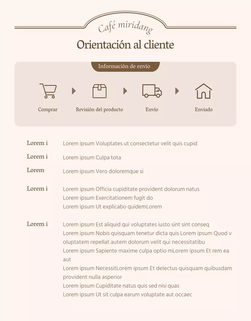 Promover una cafetería-panadería de concepto vintage en marfil y beige