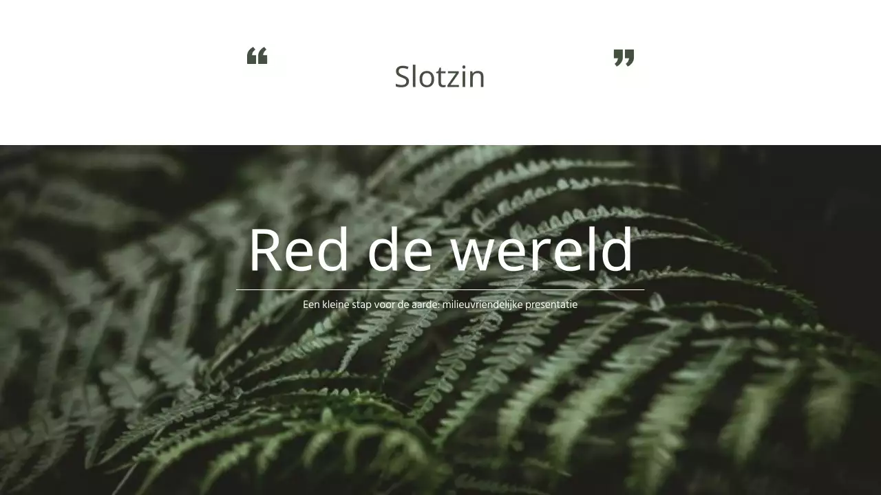 Een eenvoudig groen en geel groen verslag