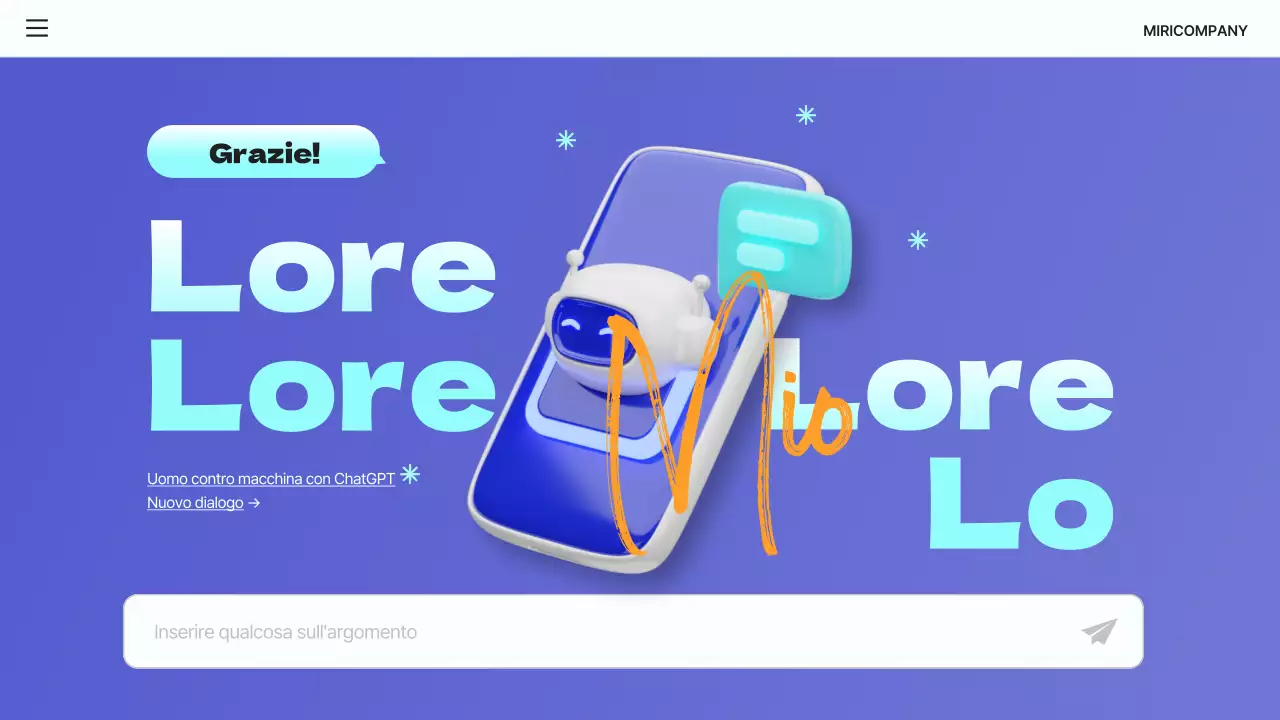 Una semplice introduzione blu e azzurra a ChatGPT