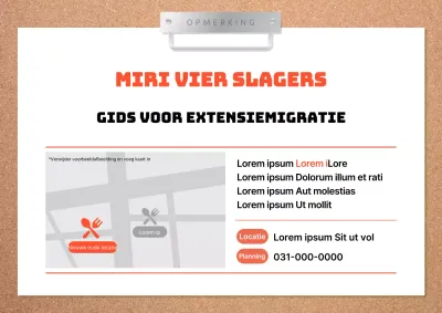 Een eenvoudige bruine en oranje winkelverhuizing