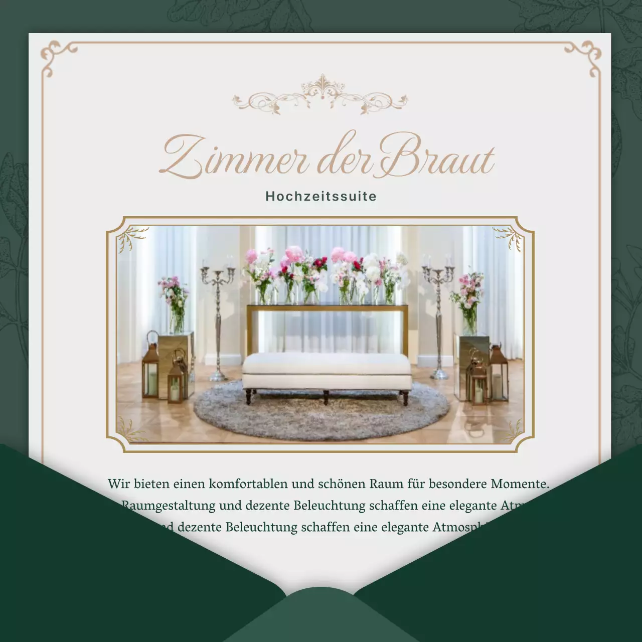 Förderung grüner, gehobener Hochzeitsdienstleister