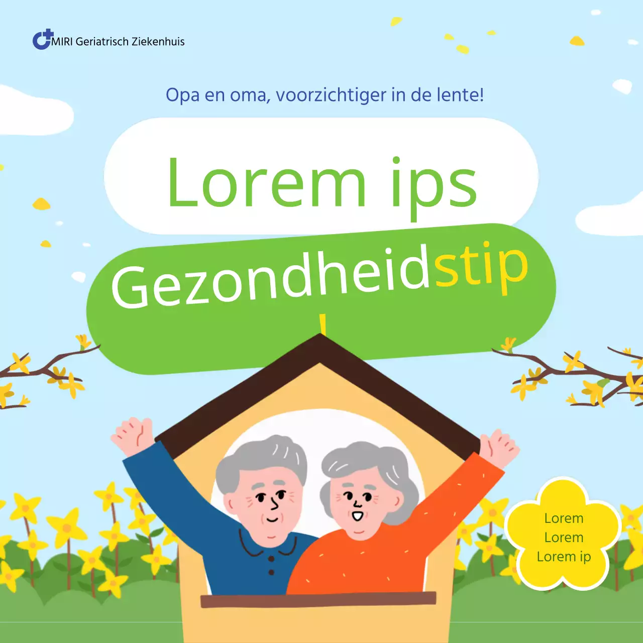 Een gids met voorzorgsmaatregelen voor seizoensgebonden gezondheid voor oudere volwassenen met gele en groene pokken