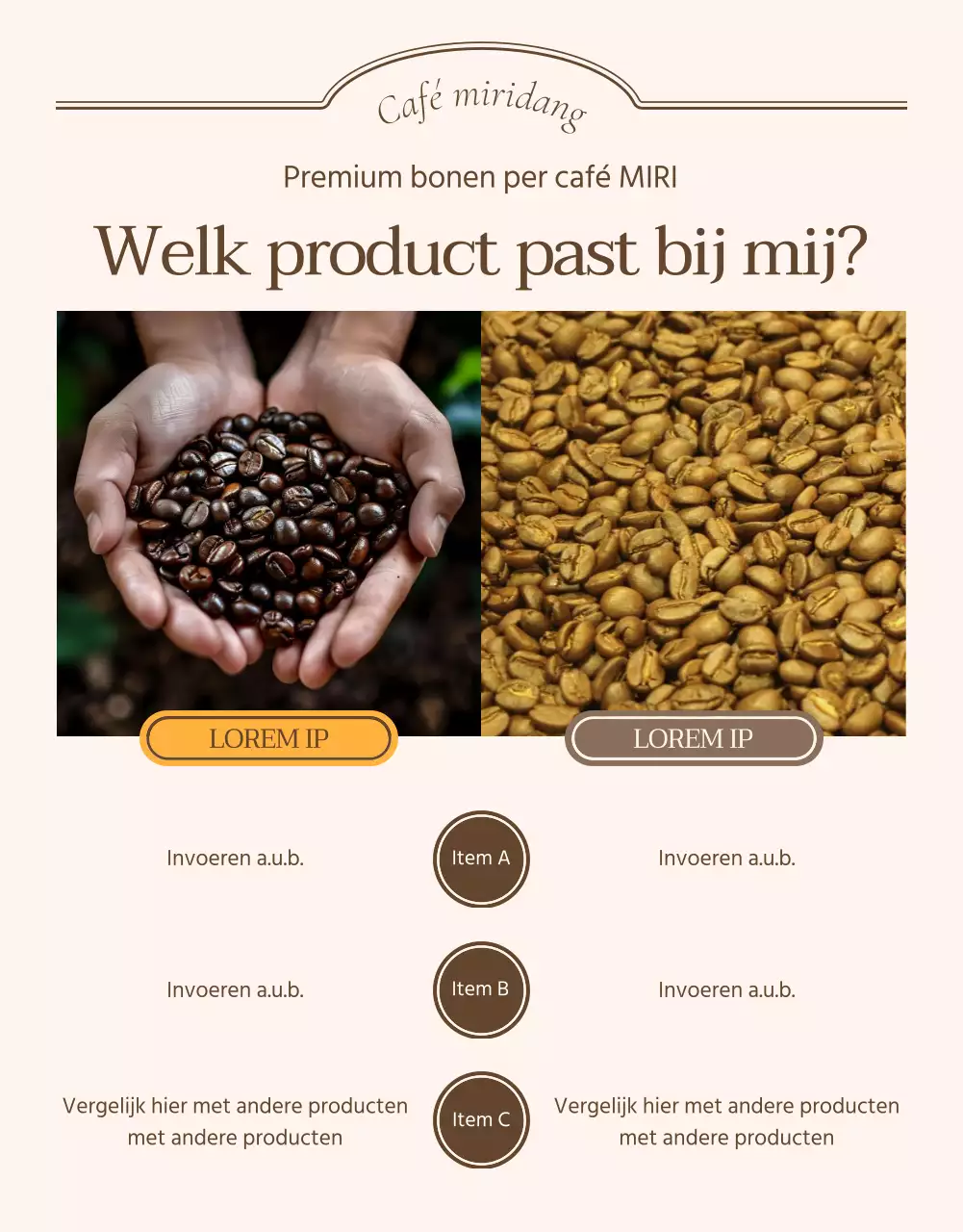 Checkpoints of advertenties voor vintage detailpagina's in ivoor en beige