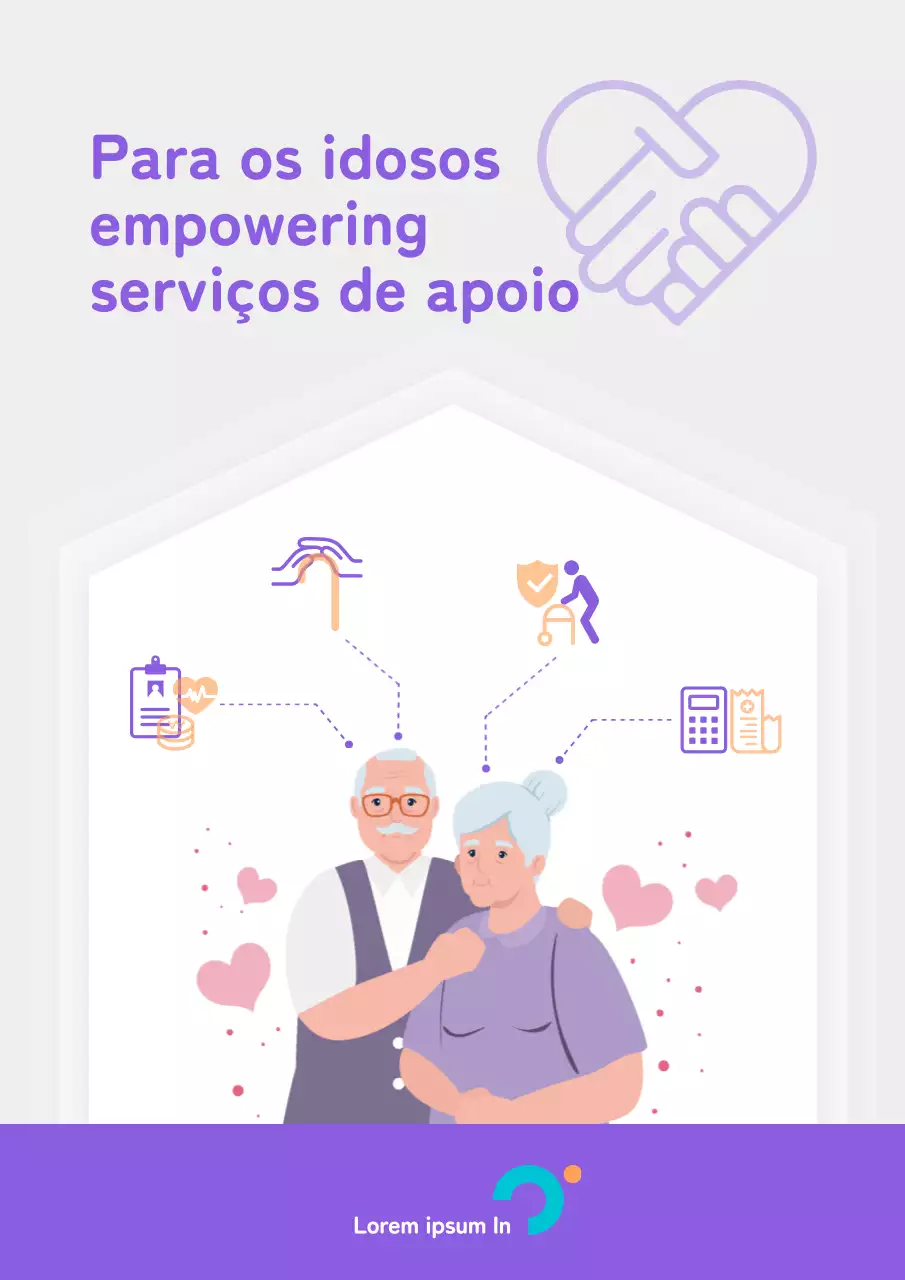 Um guia simples para os serviços para idosos em roxo e cinzento
