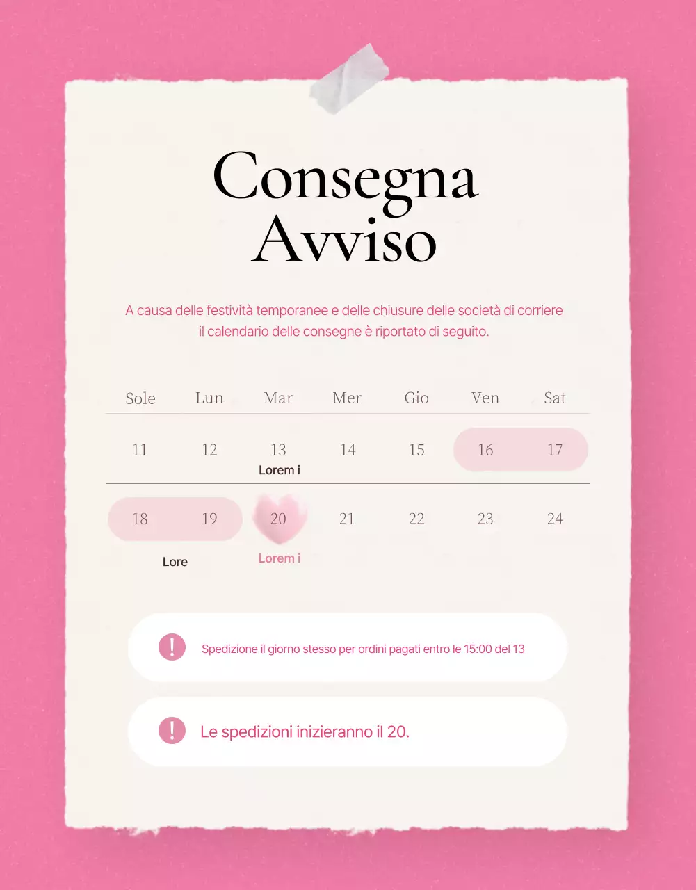 Promuovere dettagli di moda rosa di tendenza