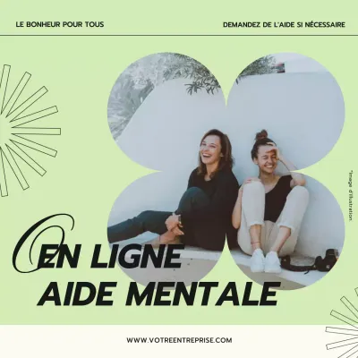 Campagne de sensibilisation à la santé mentale "Lime and Beige Trendy