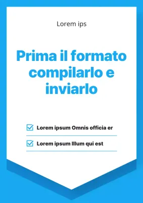 Semplici annunci di uffici fiscali pubblici in blu