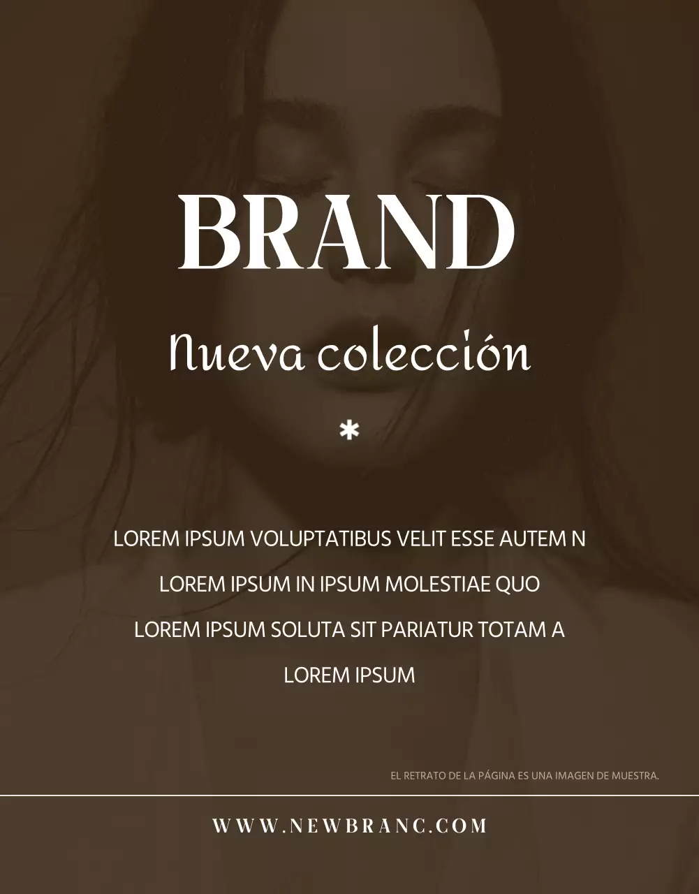 Promover la moda sencilla en beige y marrón