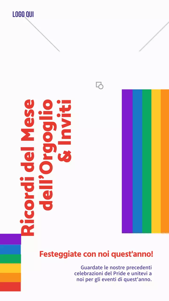 Un semplice invito arcobaleno per celebrare la Giornata dell'Orgoglio