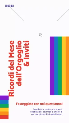 Un semplice invito arcobaleno per celebrare la Giornata dell'Orgoglio