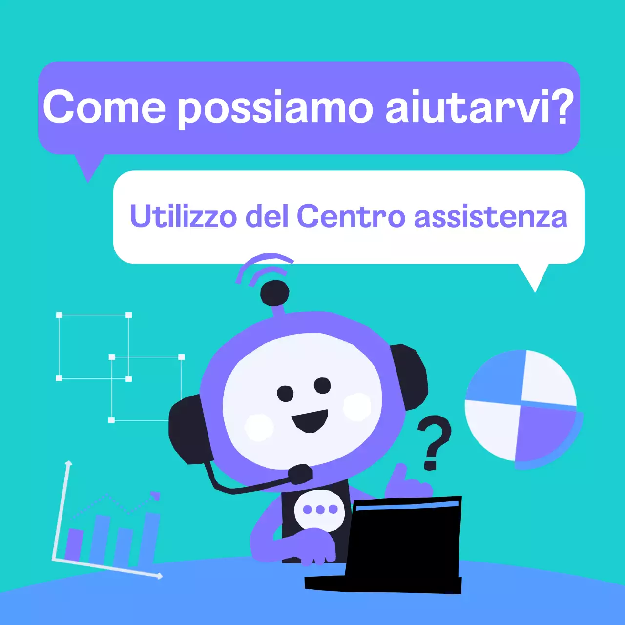 Annuncio di consultazione del chatbot AI semplice di Mint e Bora