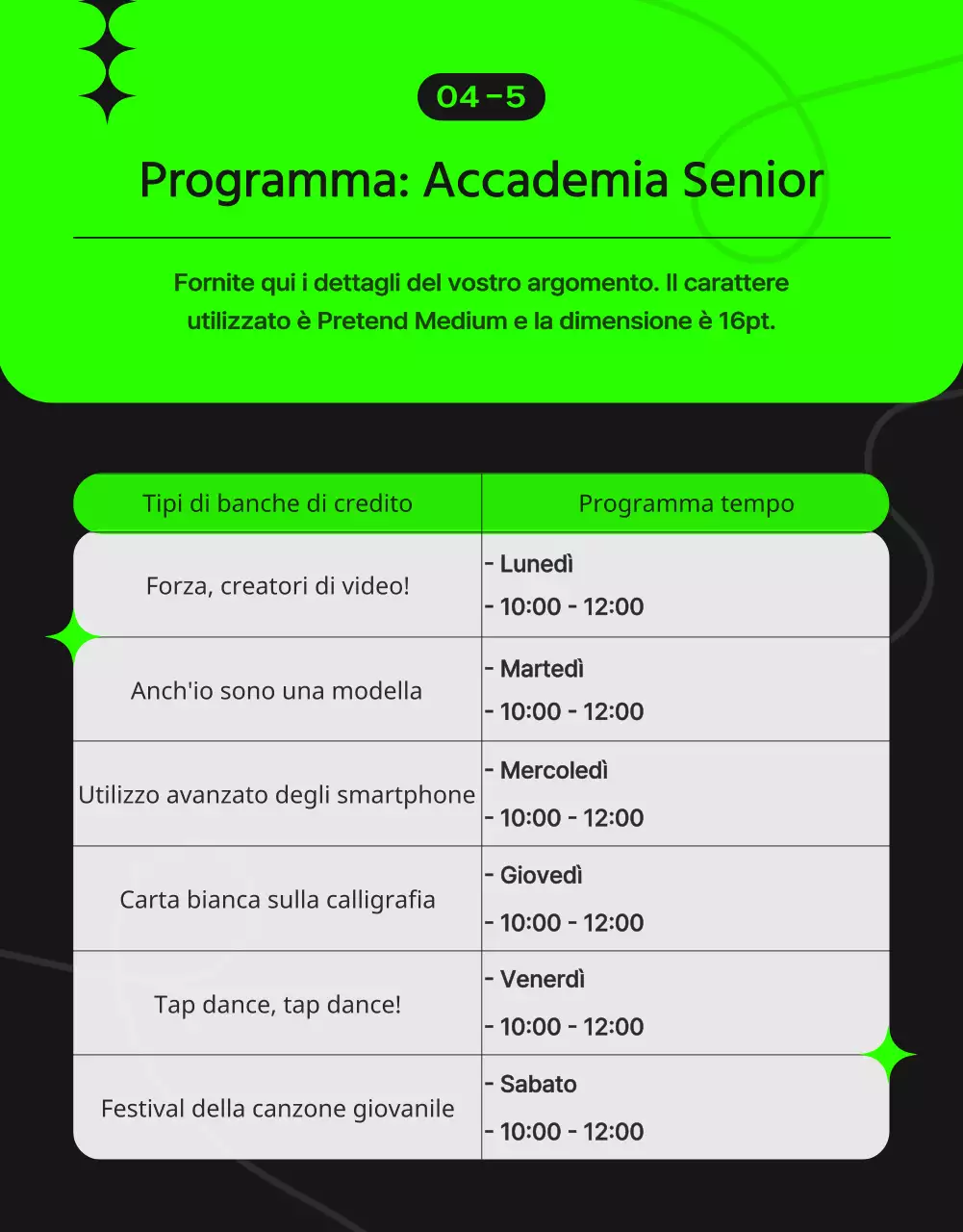 Promuovere un moderno centro di apprendimento permanente in marrone e nero
