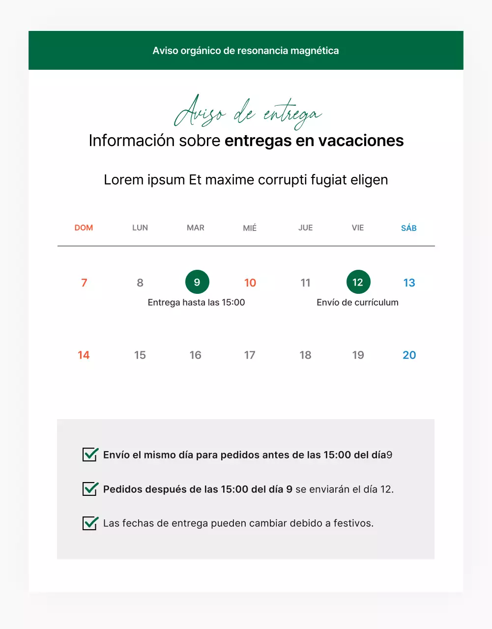 Promover la cosmética sencilla y natural en verde y blanco