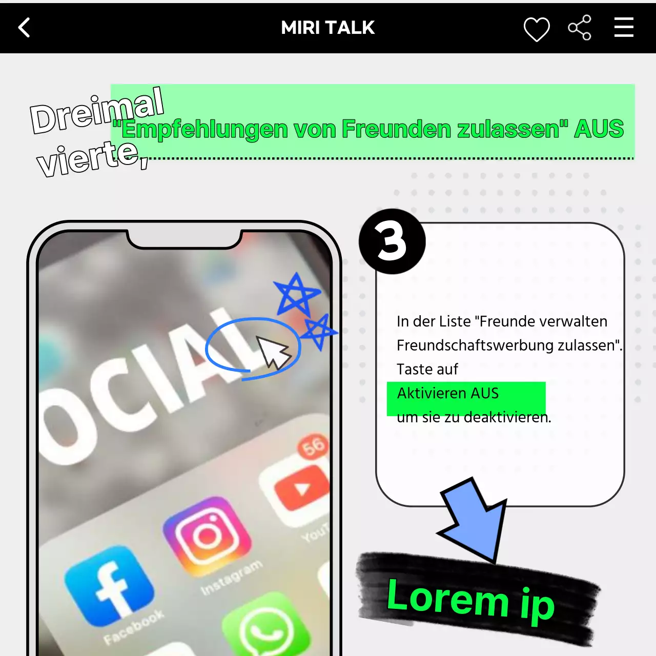 Kitschiger Handy-Händler in Grün und Schwarz erklärt