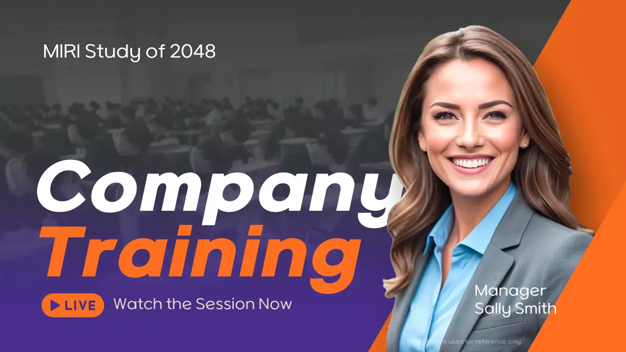 Orange Modern Company Training Promotion YouTube Thumbnail