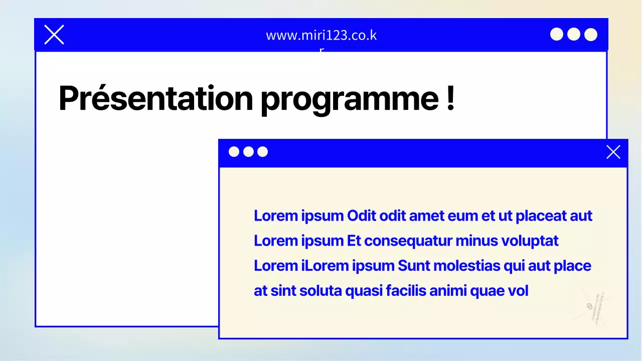 Une lettre de recrutement simple, bleu marine et jaune