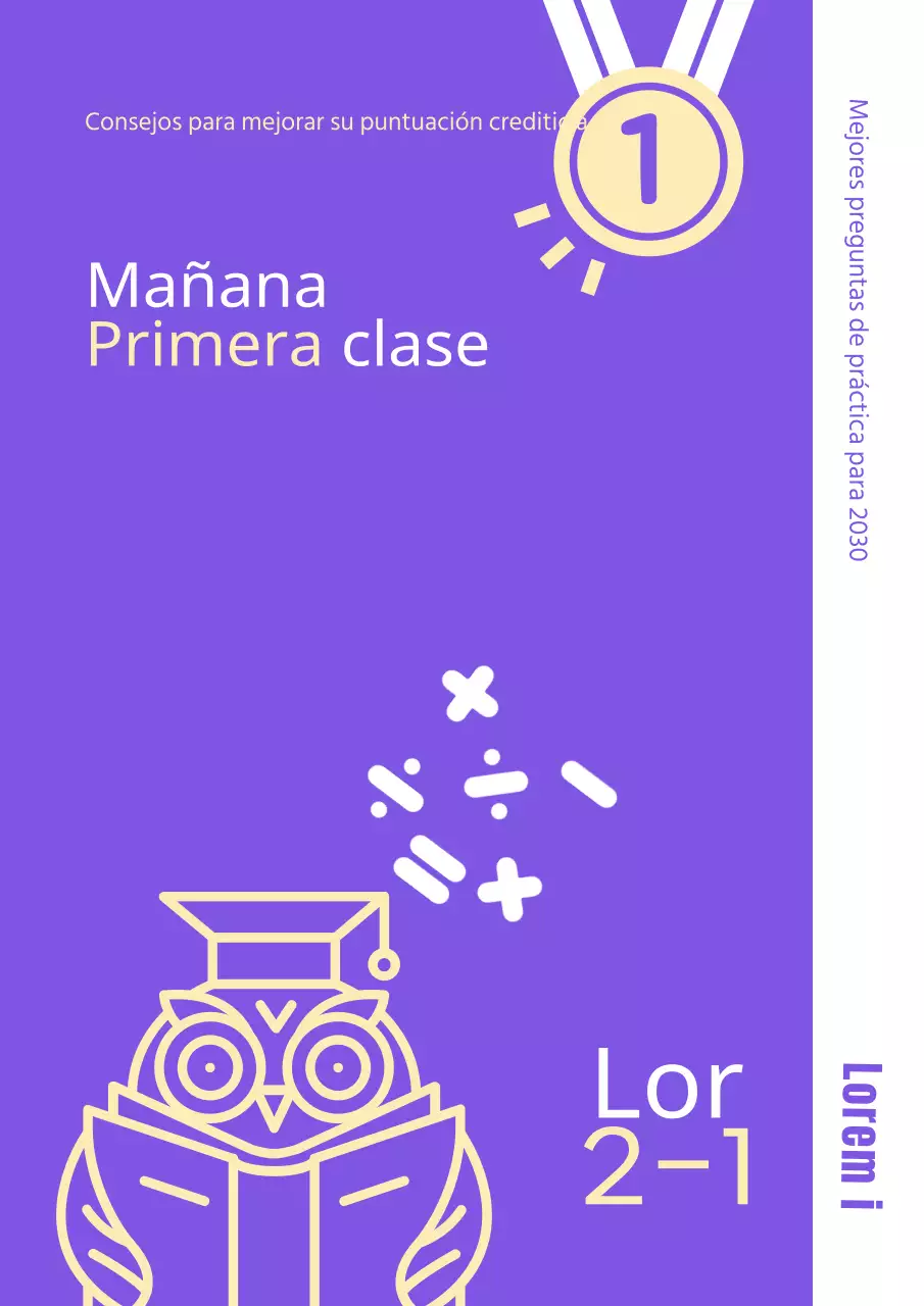 Púrpura y Amarillo Adorable Libro de Problemas Endocrinos