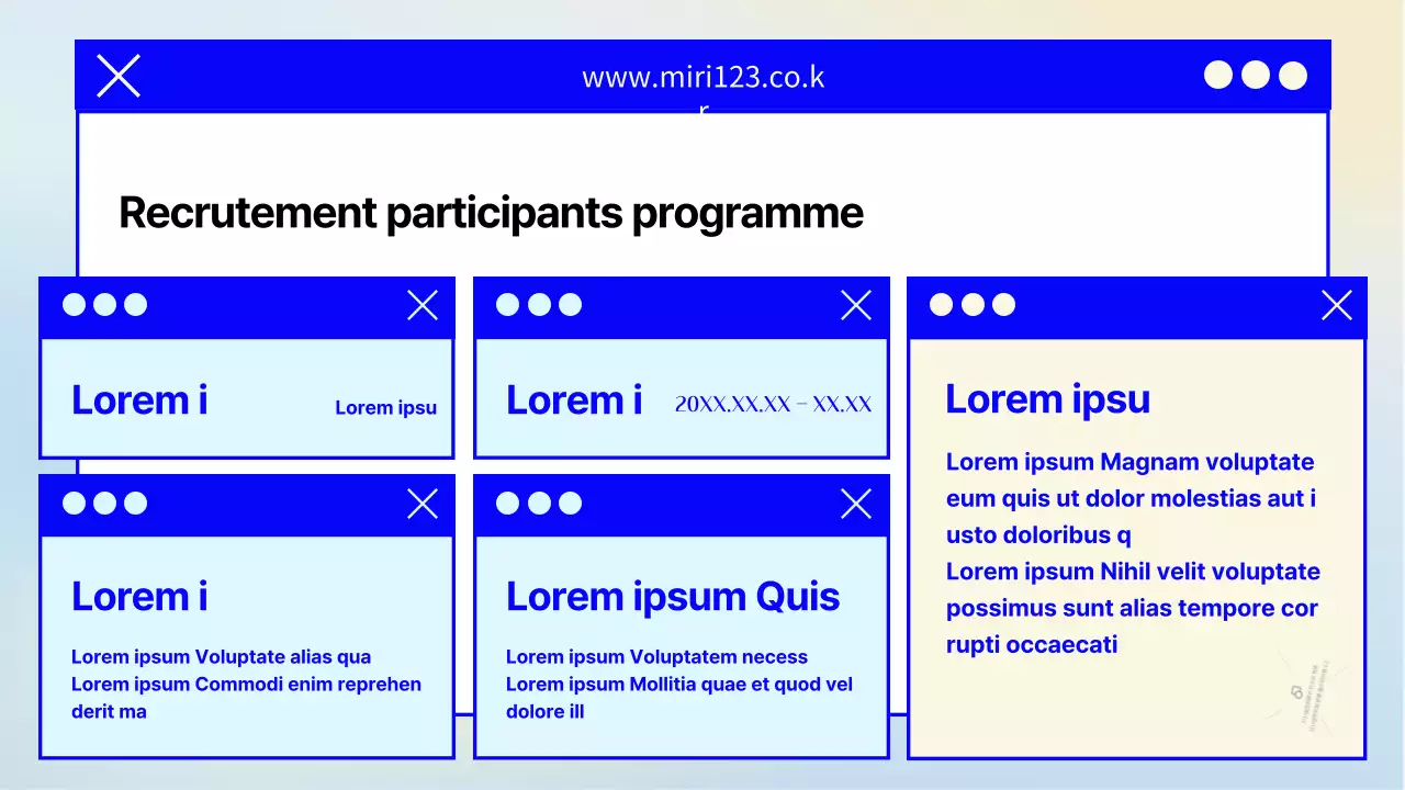 Une lettre de recrutement simple, bleu marine et jaune