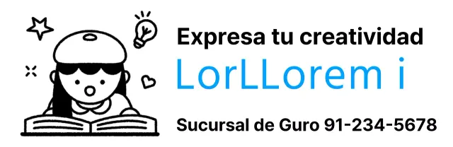 Diseño promocional escolar con ilustración de un niño leyendo un libro