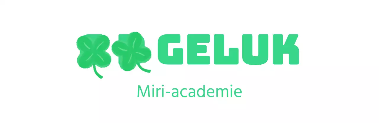 Eenvoudig schoolontwerp met groen handgetekend klavertje vier en gotisch lettertype