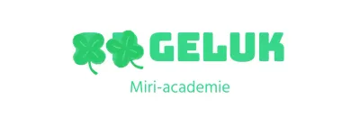 Eenvoudig schoolontwerp met groen handgetekend klavertje vier en gotisch lettertype