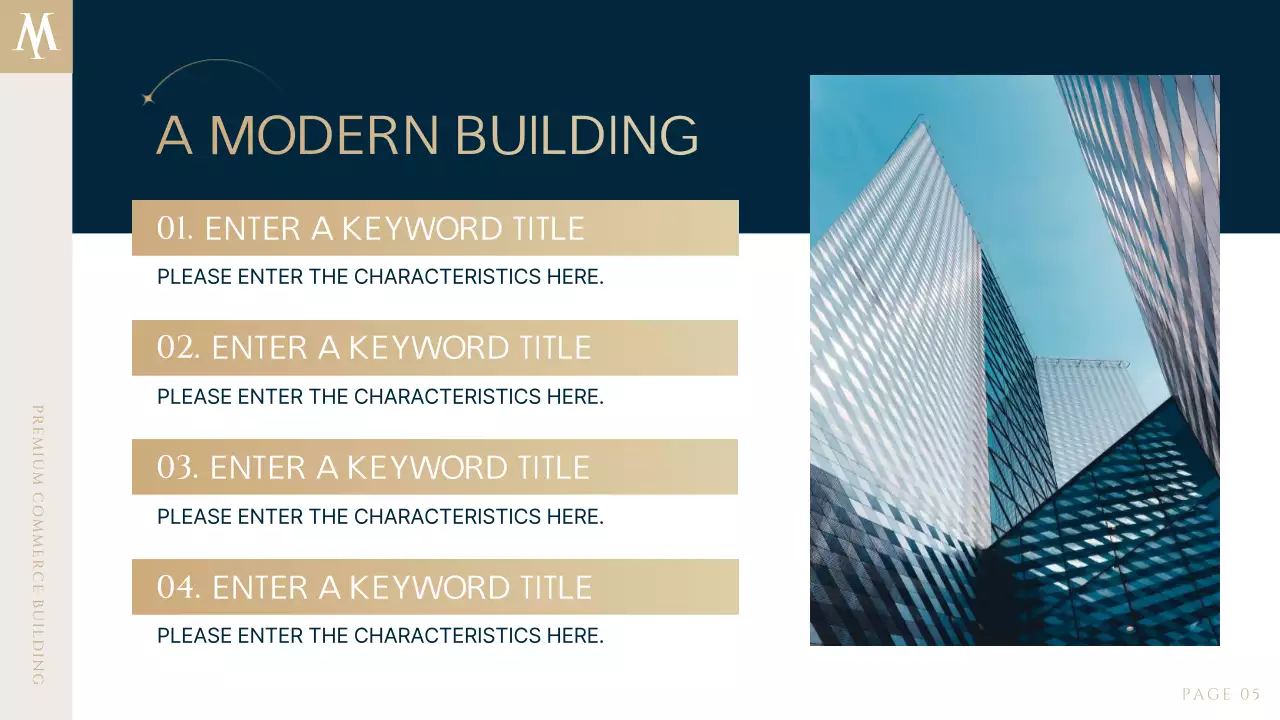 Navy Modern Real Estate Brochure Presentation