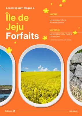 Annonce simple pour un forfait de voyage intérieur en violet