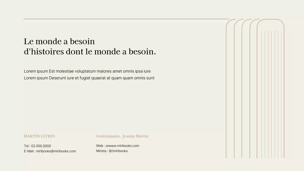 Une proposition de livre simple en marron et beige