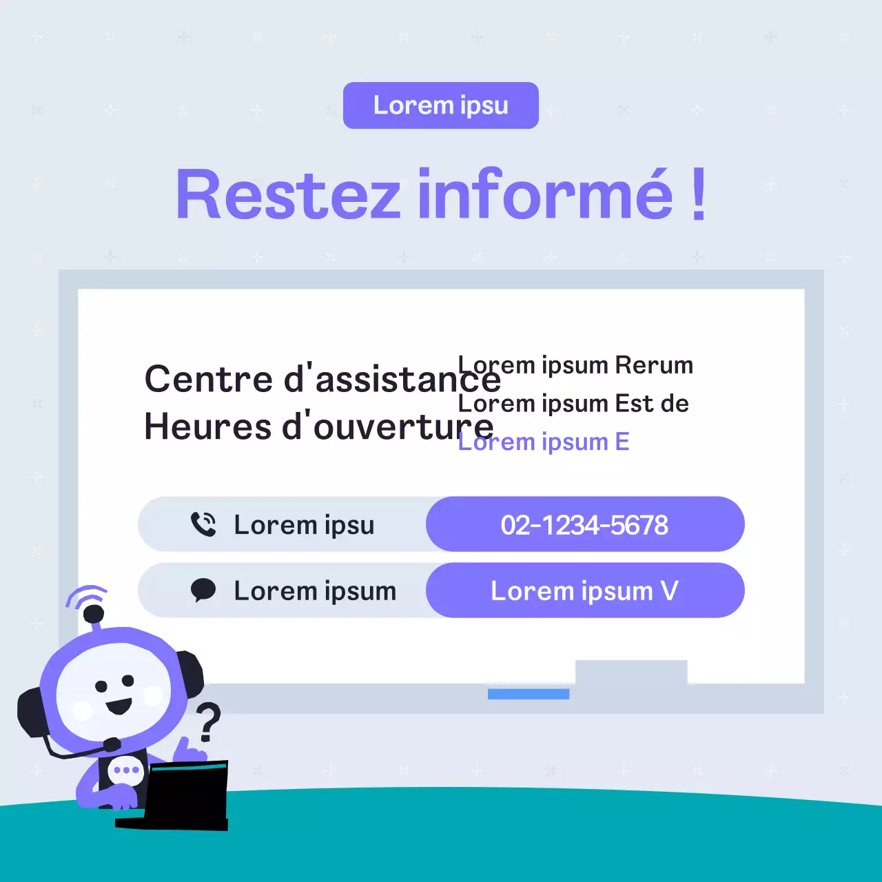 L'annonce de la consultation du chatbot IA simple de Mint et Bora