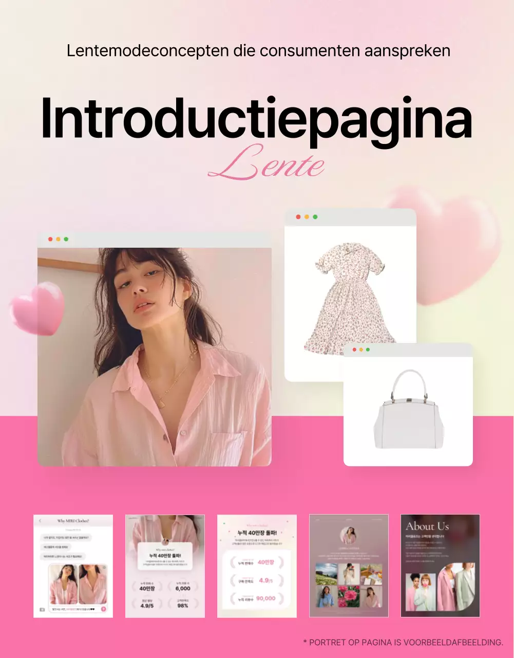 Promoot een trendy modedetail intro in roze