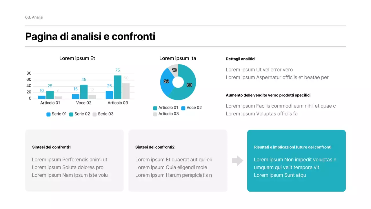 Un semplice rapporto aziendale in bianco e menta