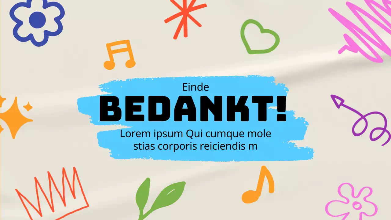 Beige Trendy Fun verfrommeld papier Leerpapier