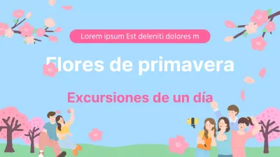 Un bonito viaje primaveral en rosa y azul claro MainTitle