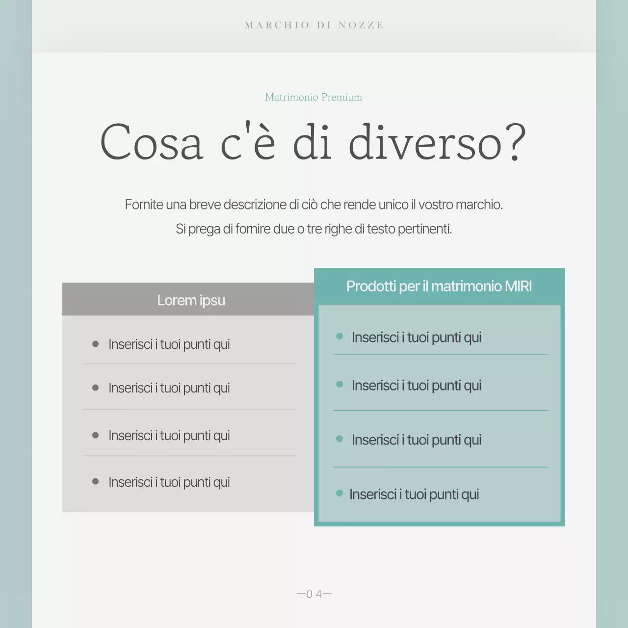 Promuovere un marchio di nozze semplice in azzurro