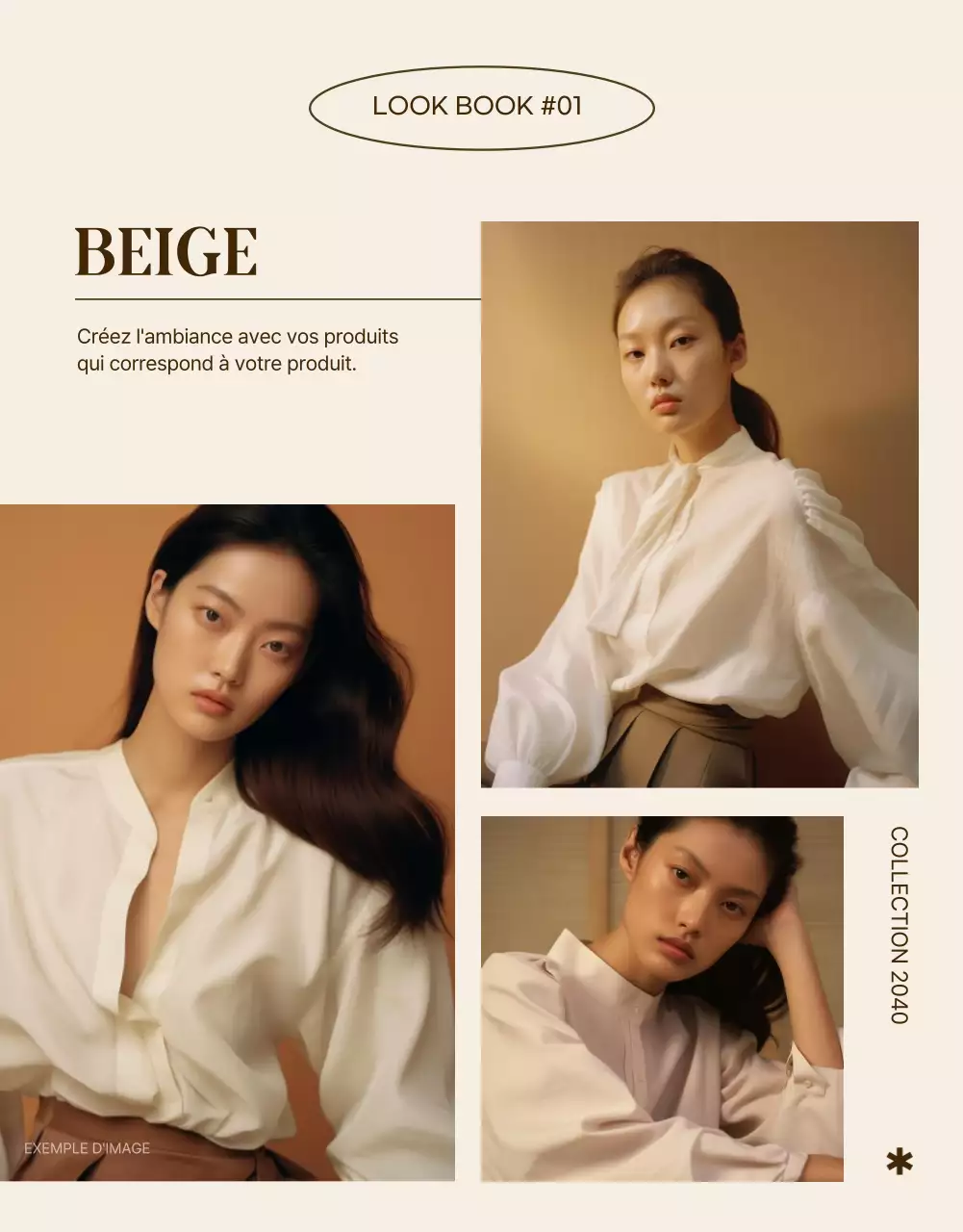 Promouvoir une mode simple dans les tons beige et marron