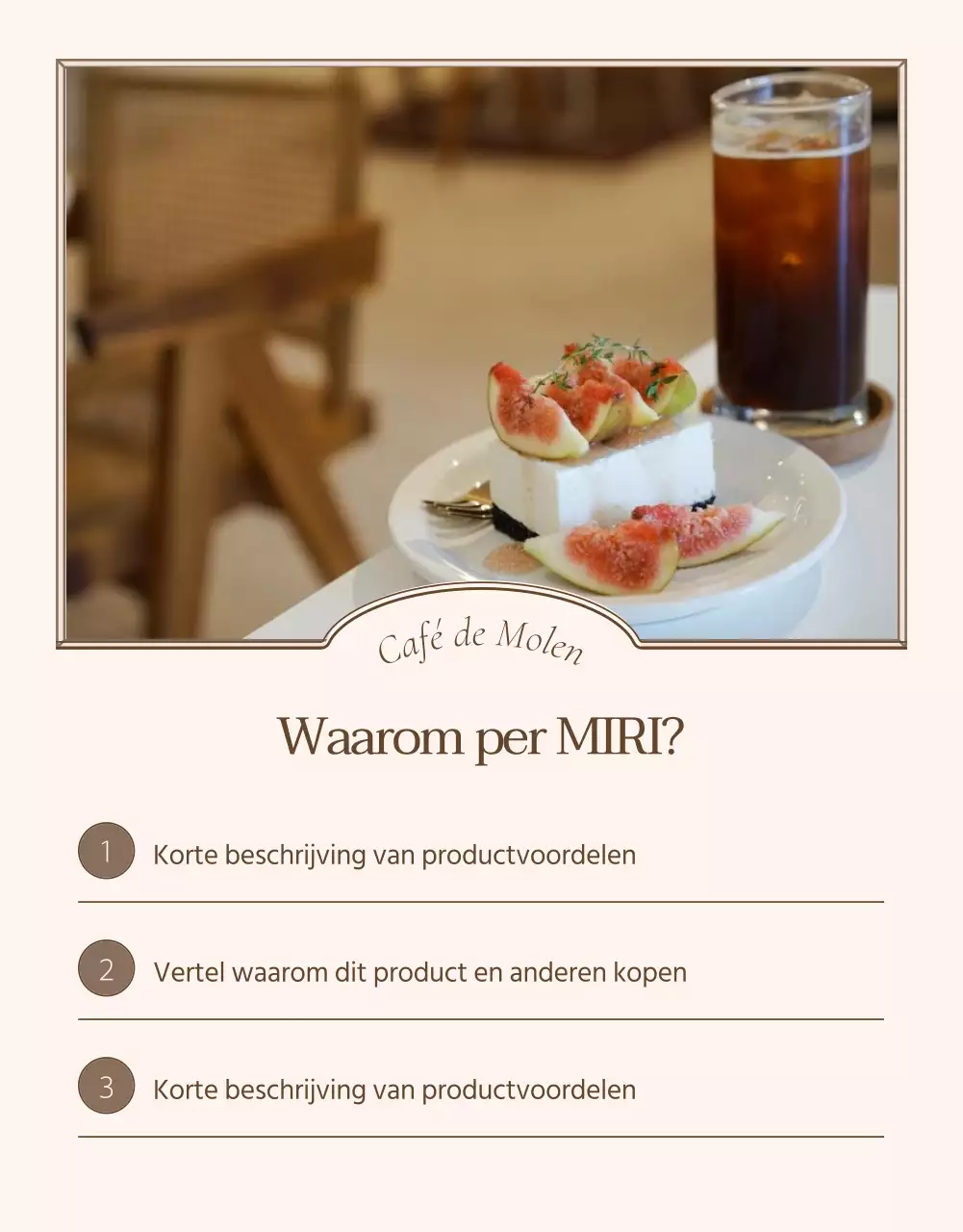 Intropagina of advertentie voor vintage detailpagina's in ivoor en beige