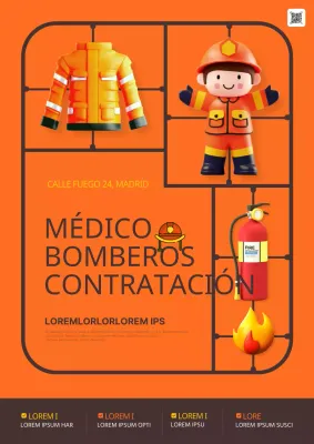 Promover la contratación de los bomberos voluntarios naranja y marrón