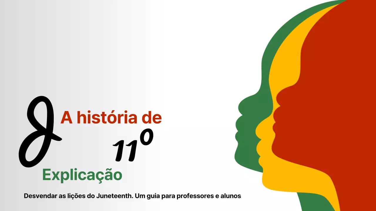 Educação simples para o Dia da Liberdade em vermelho, verde e amarelo Título principal